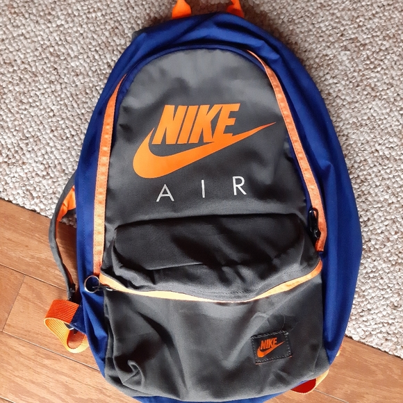 blue and orange nike backpack